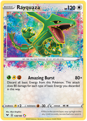 Pokemon Card Vivid Voltage 138/185 Rayquaza Amazing Rare