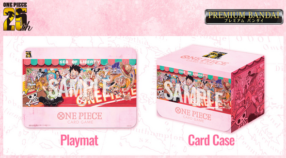 One Piece Card Game Playmat and Card Case Set 25th Edition