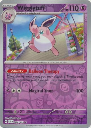 Pokemon Card Paldea Evolved 084/193 84/193 Wigglytuff Reverse Holo Rare *MINT*