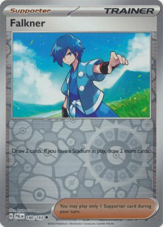 Pokemon Card Paldea Evolved 180/193 Falkner Supporter Reverse Holo Uncommon *MINT*