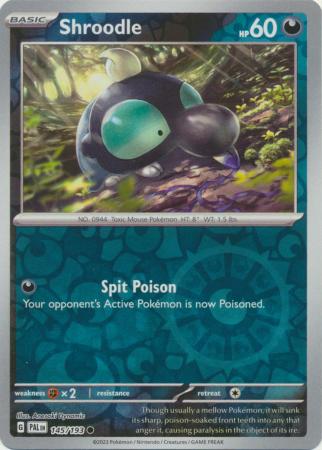 Pokemon Card Paldea Evolved 145/193 Shroodle Reverse Holo Common *MINT*