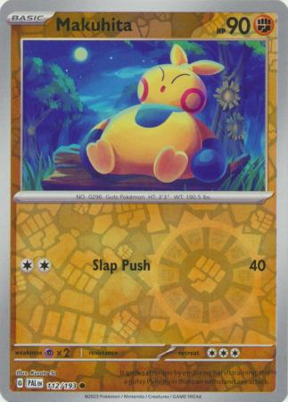 Pokemon Card Paldea Evolved 112/193 Makuhita Reverse Holo Common *MINT*