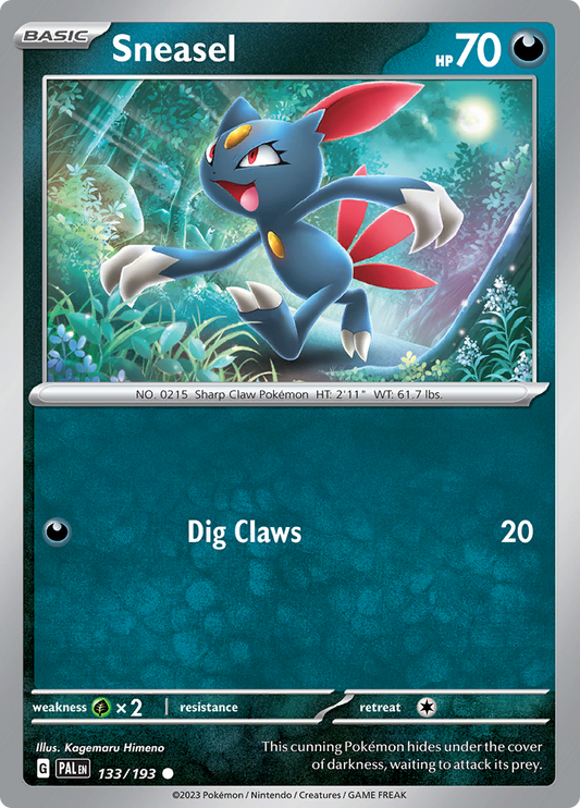 Pokemon Card Paldea Evolved 133/193 Sneasel Common *MINT*