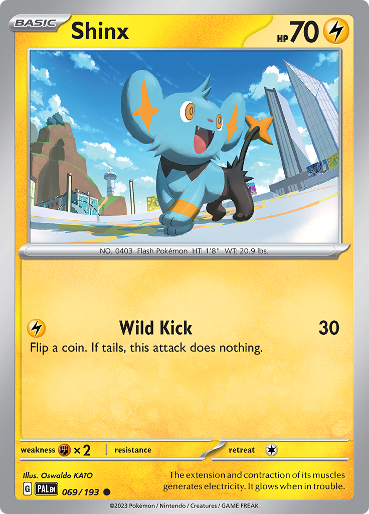 Pokemon Card Paldea Evolved 069/193 69/193 Shinx Common *MINT*