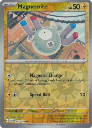 Pokemon Card Paldea Evolved 065/193 65/193 Magnemite Reverse Holo Common *MINT*