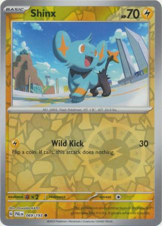 Pokemon Card Paldea Evolved 069/193 69/193 Shinx Reverse Holo Common *MINT*