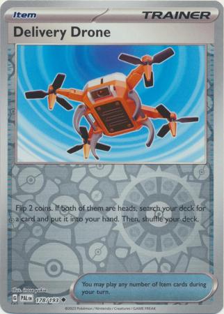 Pokemon Card Paldea Evolved 178/193 Delivery Drone Item Reverse Holo Uncommon *MINT*