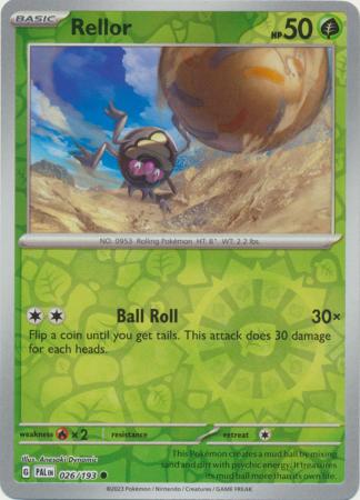 Pokemon Card Paldea Evolved 026/193 26/193 Rellor Reverse Holo Common *MINT*