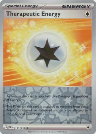 Pokemon Card Paldea Evolved 193/193 Therapeutic Energy Reverse Holo Uncommon *MINT*