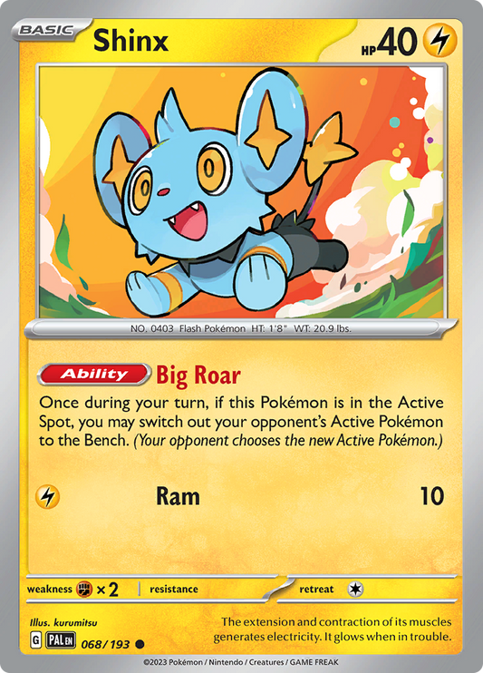 Pokemon Card Paldea Evolved 068/193 68/193 Shinx Common *MINT*