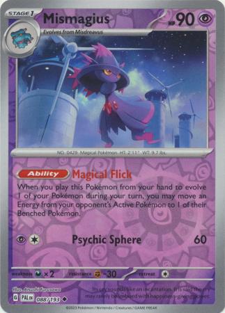 Pokemon Card Paldea Evolved 088/193 88/193 Mismagius Reverse Holo Uncommon *MINT*