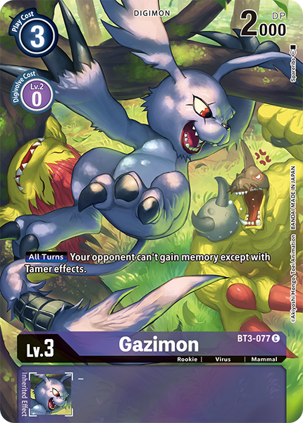 Digimon Card Gazimon BT3-077 C (BT-11 Campaign Rare)