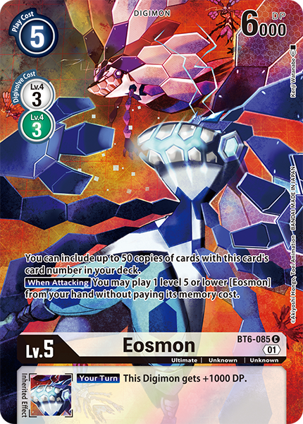 Digimon Card Eosmon BT6-085 C (BT-11 Campaign Rare)