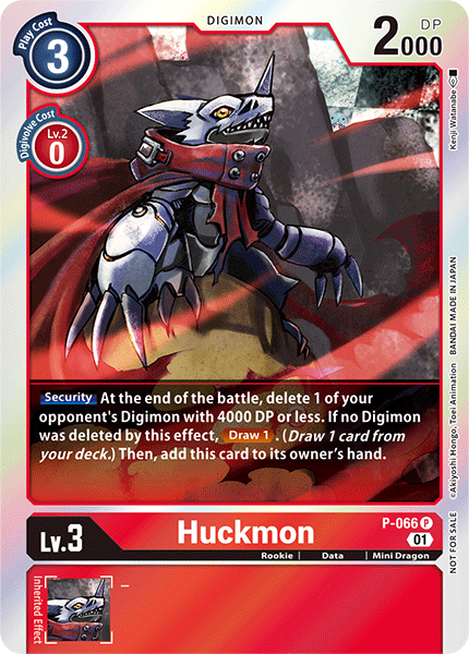Digimon Card Huckmon P-066 P *FOIL*