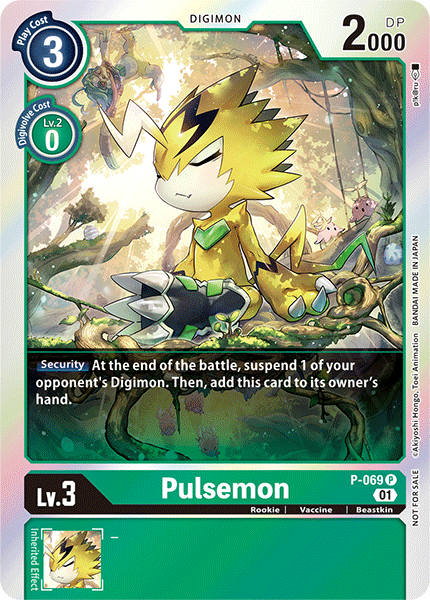 Digimon Card Pulsemon P-069 P *FOIL*