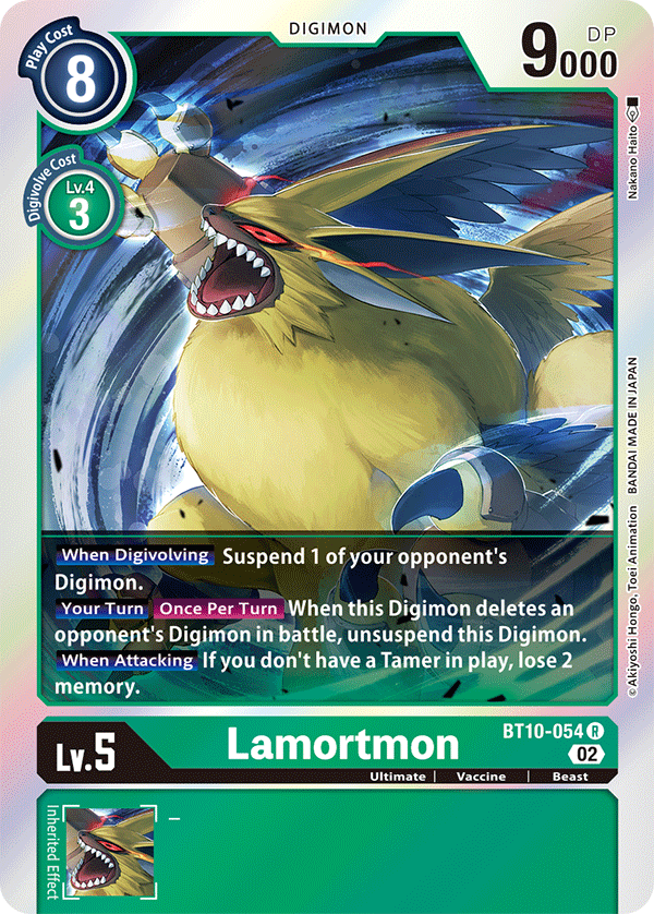 Digimon Card Xros Encounter Lamortmon BT10-054 R