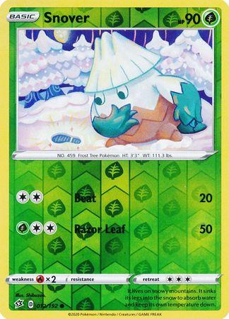 012/192 Snover Rebel Clash (RCL) Common Reverse Holo