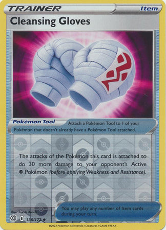 Pokemon Card Brilliant Stars 136/172 Cleansing Gloves Reverse Holo Uncommon