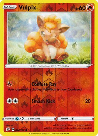 024/192 Vulpix Rebel Clash (RCL) Common Reverse Holo