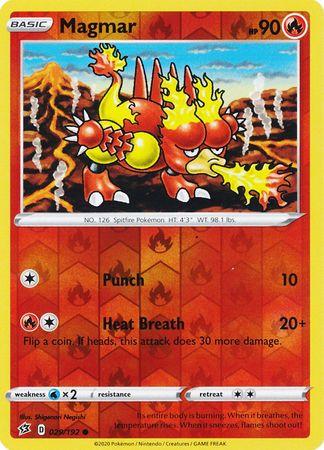 029/192 Magmar Rebel Clash (RCL) Common Reverse Holo