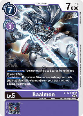Digimon Card Xros Encounter Baalmon BT10-081 C