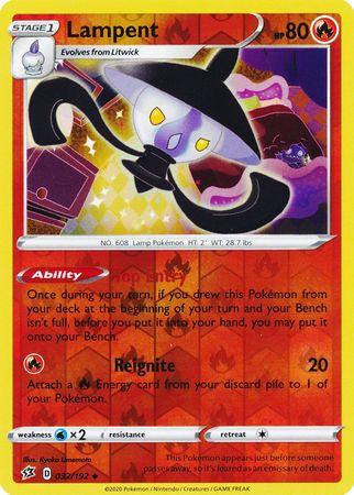 032/192 Lampent Rebel Clash (RCL) Uncomon Reverse Holo