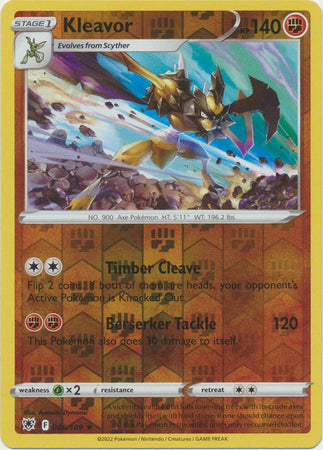 Pokemon Card Astral Radiance 86/189 086/189 Kleavor Reverse Holo Rare