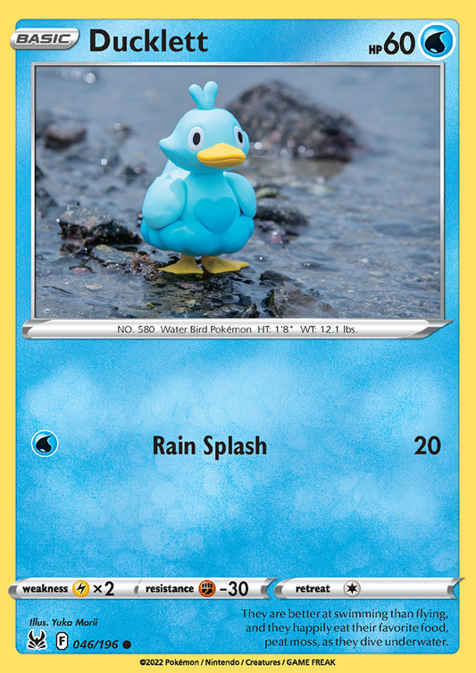 Pokemon Card Lost Origin 046/196 46/196 Ducklett Common *MINT*