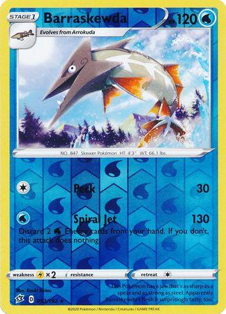 053/192 Barraskewda Rebel Clash (RCL) Rare Reverse Holo