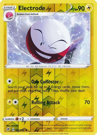 057/192 Electrode Rebel Clash (RCL) Uncomon Reverse Holo