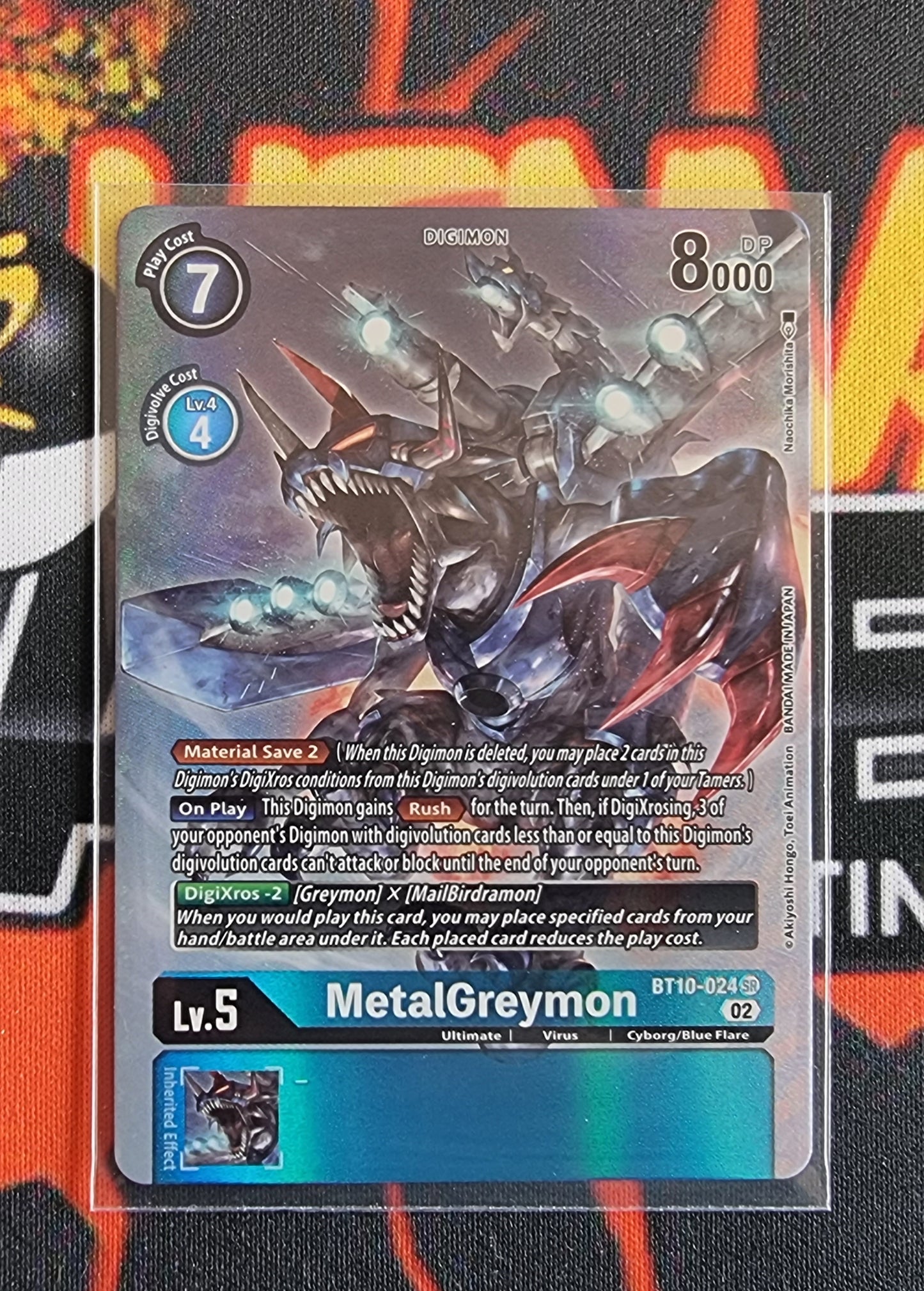 Digimon Card Xros Encounter MetalGreymon Alt Art BT10-024 SR
