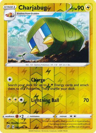 065/192 Charjabug Rebel Clash (RCL) Uncomon Reverse Holo