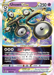 Pokemon Card Silver Tempest 066/195 66/195 Unown VSTAR Ultra Rare *MINT*