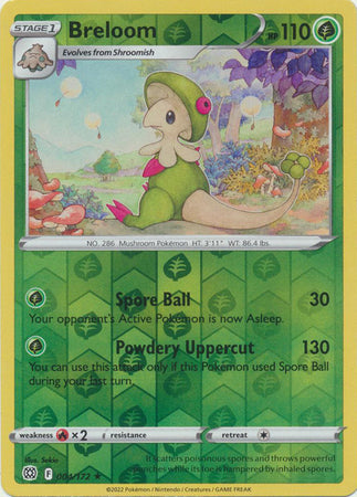 Pokemon Card Brilliant Stars 004/172 4/172 Breloom Reverse Holo Rare