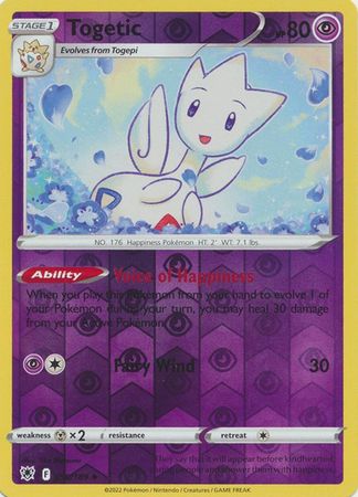 Pokemon Card Astral Radiance 56/189 056/189 Togetic Reverse Holo Uncommon