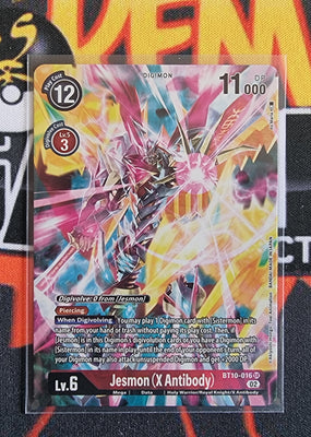 Digimon Card Xros Encounter Jesmon (X Antibody) Alt Art BT10-016 SR