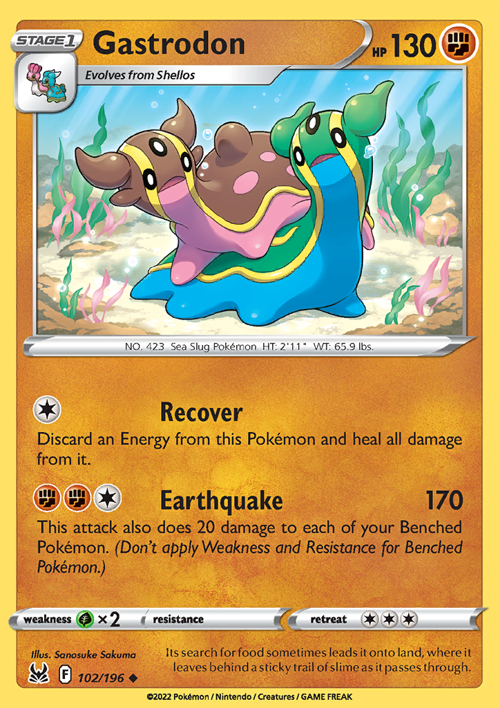 Pokemon Card Lost Origin 102/196 Gastrodon Uncommon *MINT*