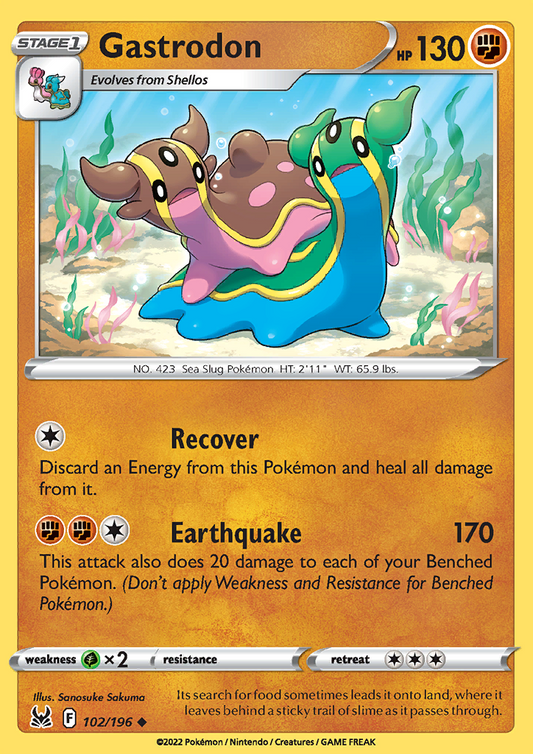 Pokemon Card Lost Origin 102/196 Gastrodon Uncommon *MINT*