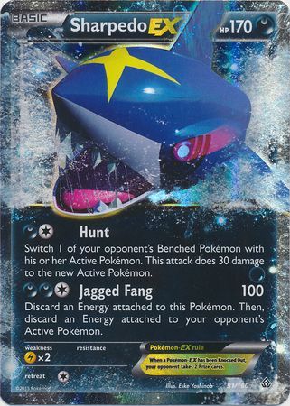 <transcy>Sharpedo EX - 91/160 - Ultra Sjælden</transcy>