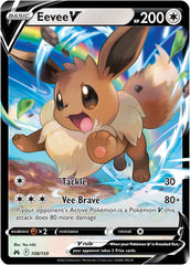 Pokemon Card Crown Zenith 108/159 Eevee V Ultra Rare *MINT*