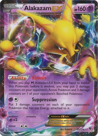 <transcy>Pokemon Karte 25/124 XY Schicksale kollidieren Alakazam EX Ultra Rare</transcy>