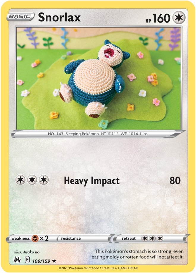 Pokemon Card Crown Zenith 109/159 Snorlax Rare *MINT*