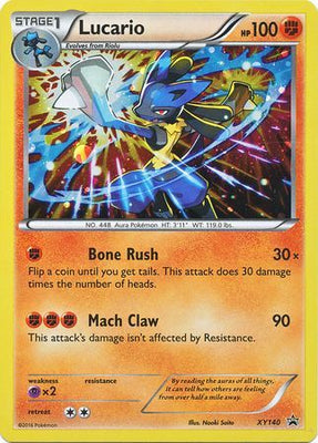 <transcy>Pokemon Karte XY140 Steam Siege Einzelpackung Blasen Lucario XY Black Star Promos</transcy>