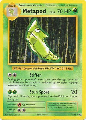 Pokemon Card XY Evolutions 4/108 Metapod Uncommon