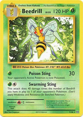 <transcy>Pokemon Card XY Evolutions 7/108 Beedrill Sjælden</transcy>