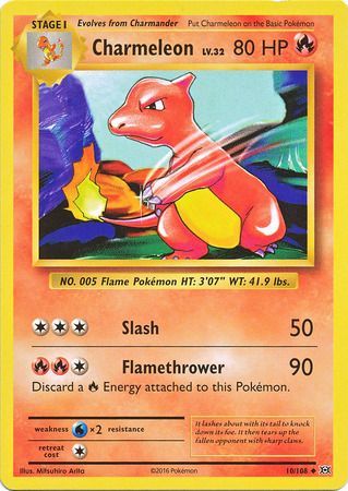 Pokemon Card XY Evolutions 10/108 Charmeleon Uncommon