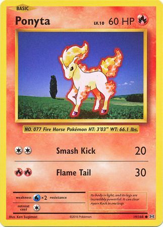 <transcy>Pokemon Card XY Evolutions 19/108 Ponyta Common</transcy>