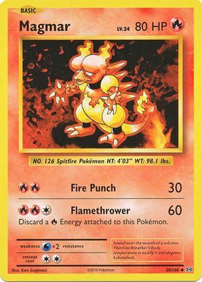 Pokemon Card XY Evolutions 20/108 Magmar Uncommon