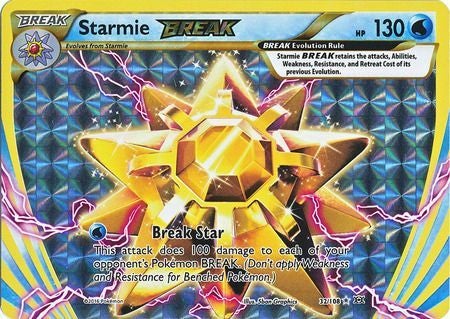 <transcy>بطاقة بوكيمون XY Evolutions 32/108 Starmie BREAK نادرة كسر</transcy>