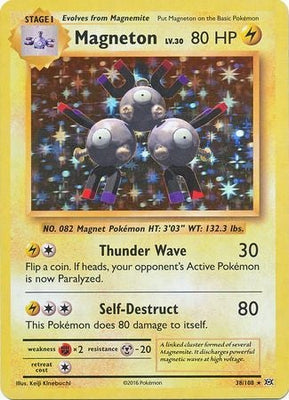 Pokemon Card XY Evolutions 38/108 Magneton Rare Holo